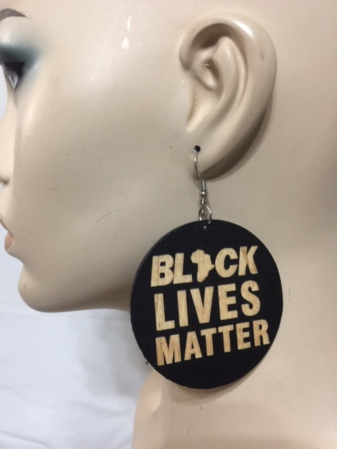 Bold Black Lives Matter Earrings