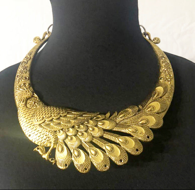 Gold Choker Costume Necklace