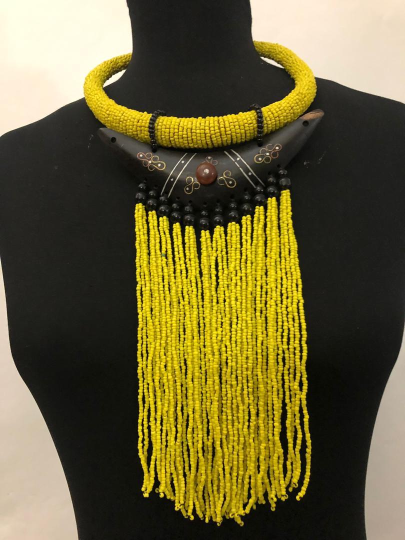 Ball Wood Bead Necklace