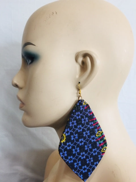 Fabric Tone Earrings And Bangles Set