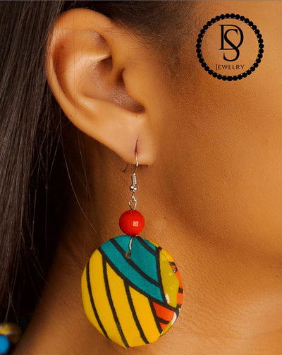 Fabric Puff Earrings