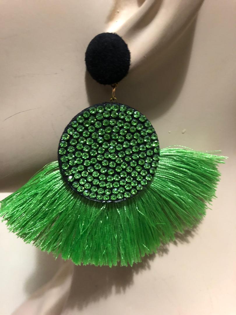 Glitter Fringe Earrings