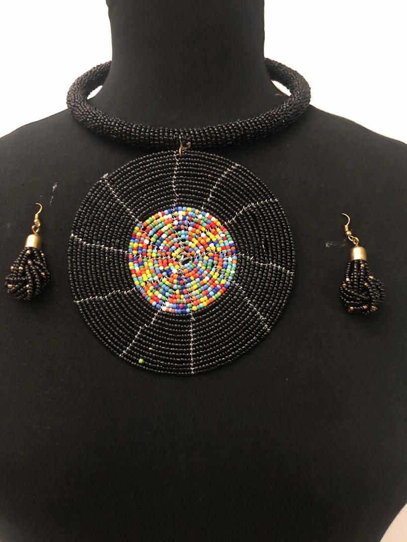 Circle Massai Necklace and Earring