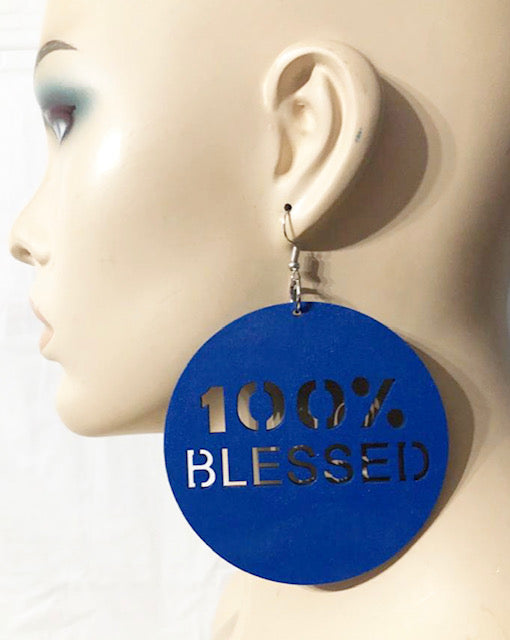 Blessed Wood Earring