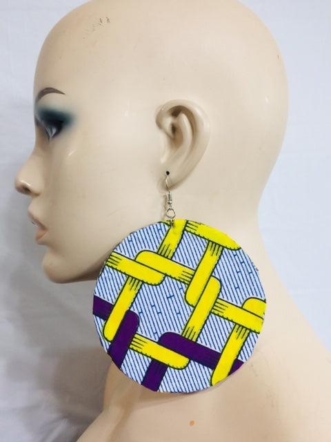 Fabric Green Earrings And Bangles