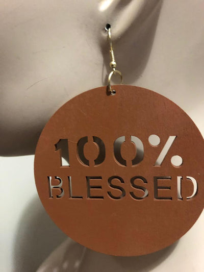 Blessed Wood Earring