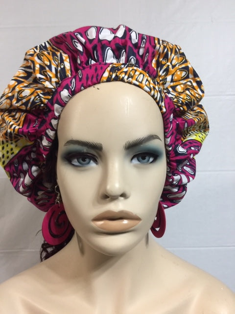 Rosa African Bonnet and Face Mask