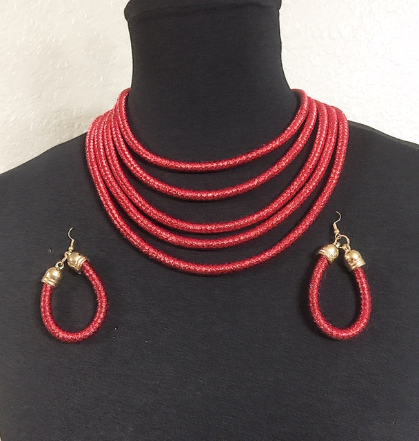 Flex Costume Necklace and Earrings