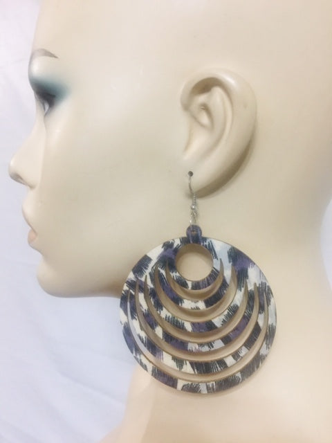Star Wood Earrings