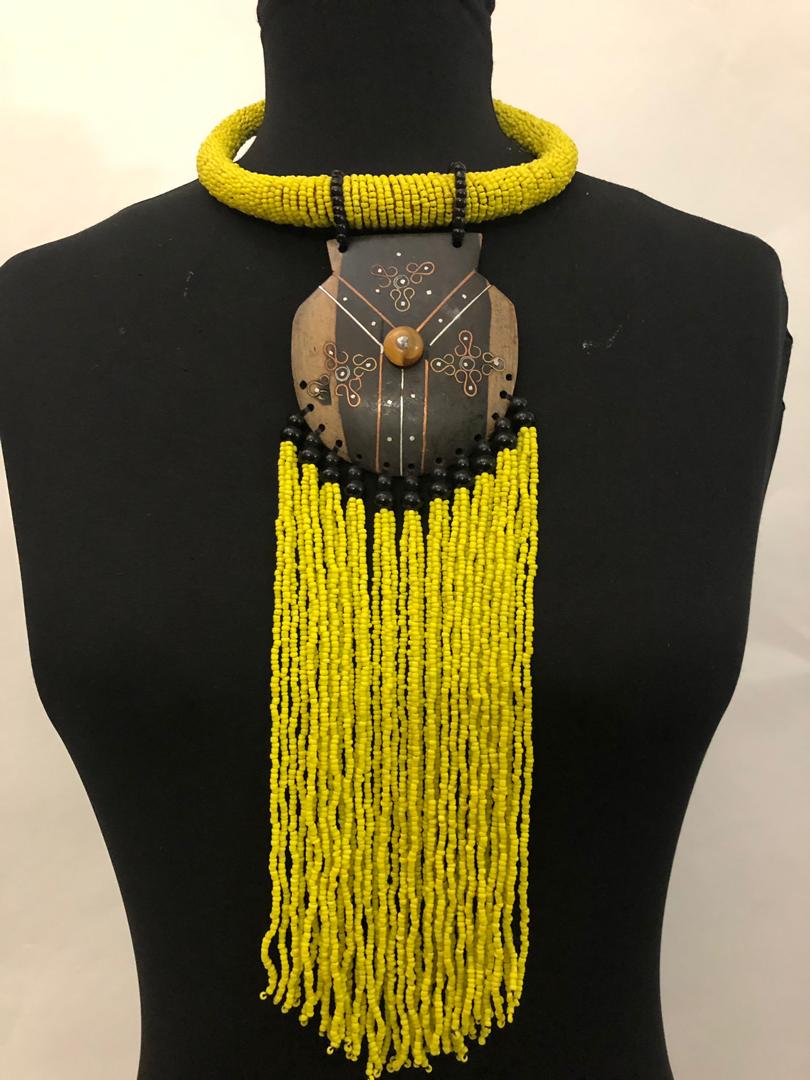 Ball Wood Bead Necklace