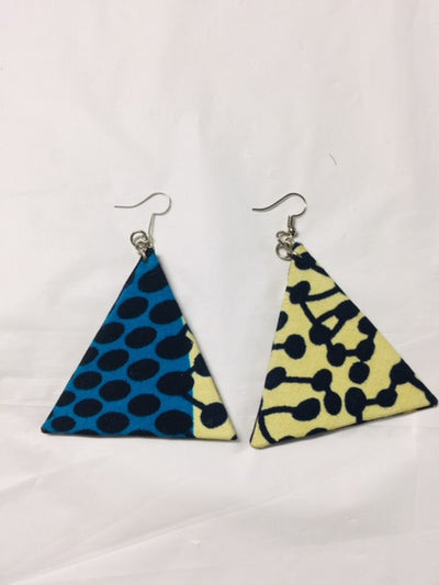 Ankara Fabric Mixed Earrings