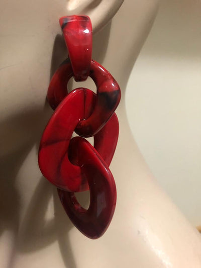 Double Loop Acrylic Earrings