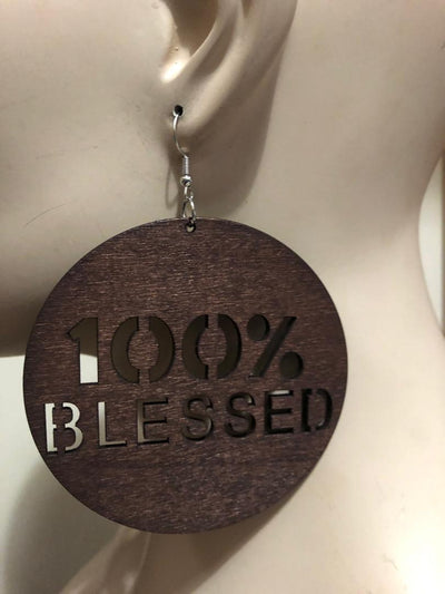 Blessed Wood Earring