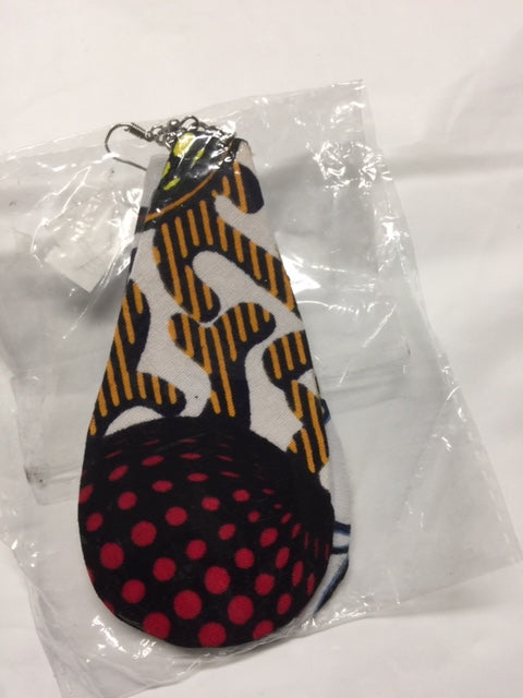 Fabric Drop Earrings