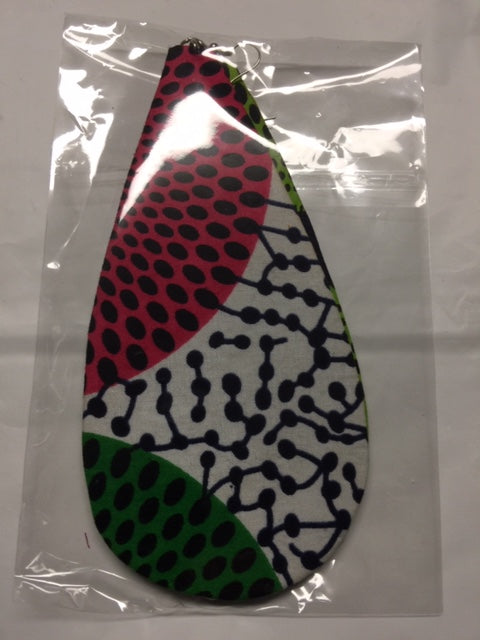 Fabric Drop Earrings