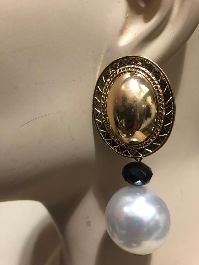 Pearl Balls Costume Earrings