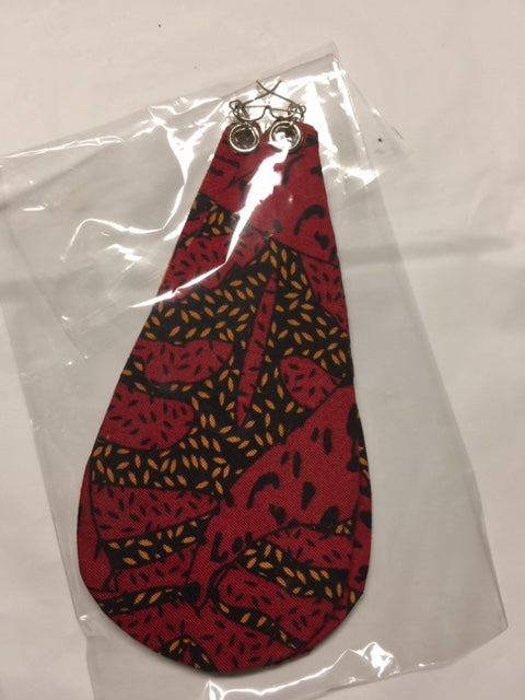 Fabric Drop Earrings