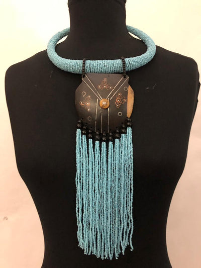 Ball Wood Bead Necklace