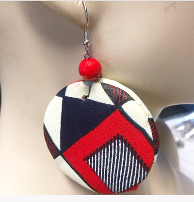 Fabric Puff Earrings