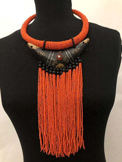 Ball Wood Bead Necklace