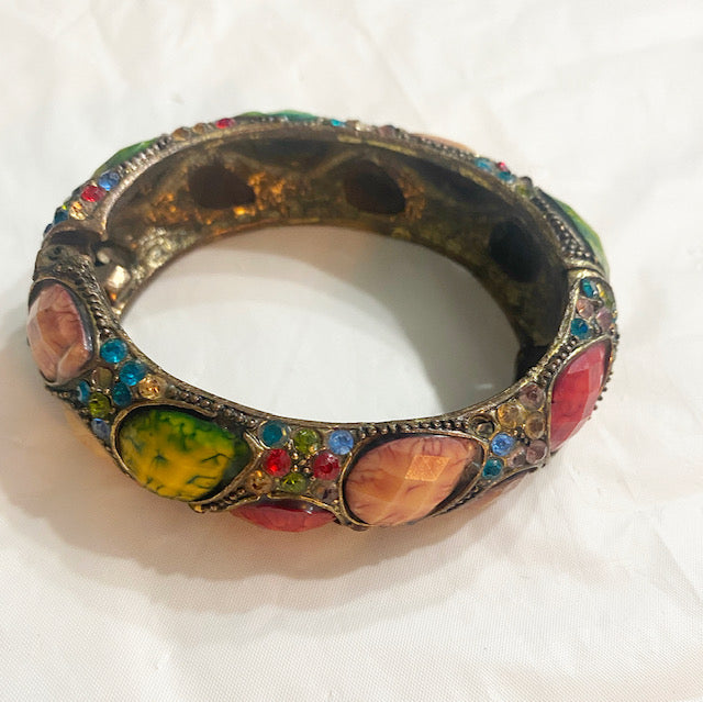 Stoned Wood Bangle