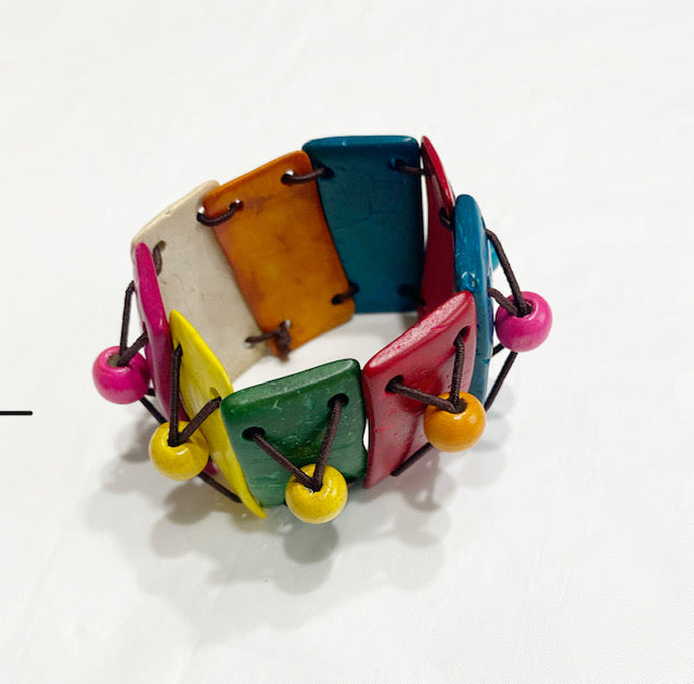 Multi Elastic Seeded Bracelet