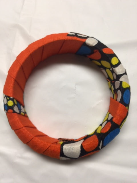 Fabric Wrap Wide Bangles