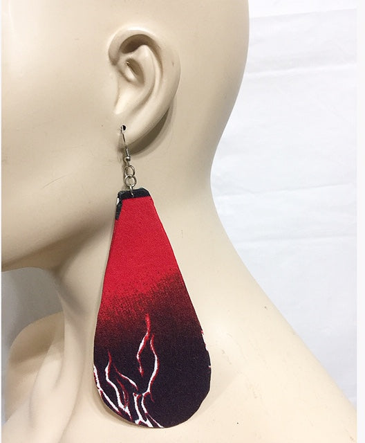Fabric Drop Earrings