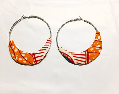 Ankara Fabric Mixed Earrings