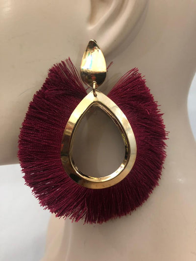 Circle Fringe Earrings