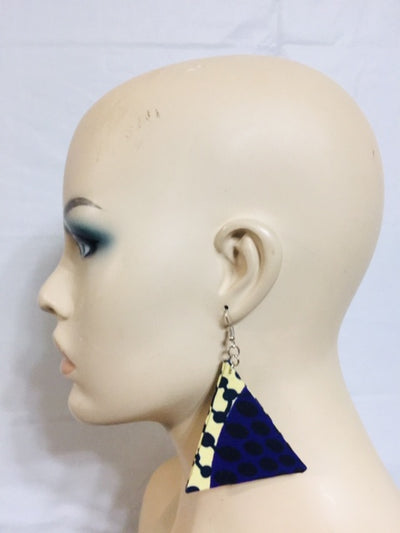 Ankara Fabric Mixed Earrings