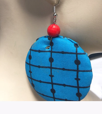 Fabric Puff Earrings