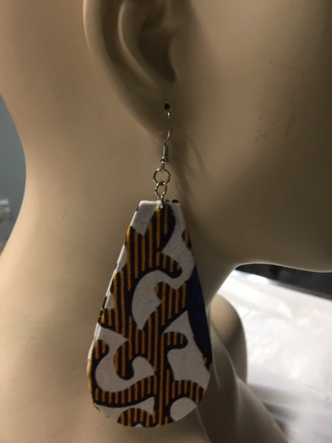 Fabric Drop Earrings