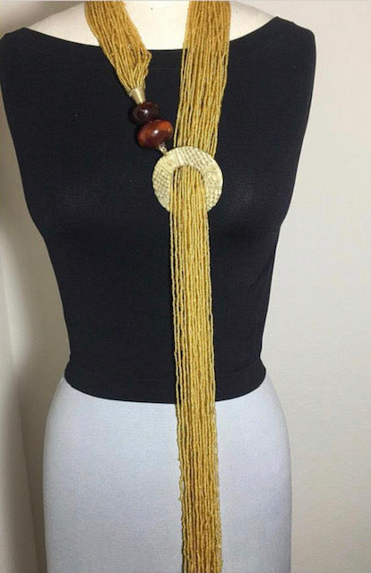 Vintage Long Loop Swing Necklace