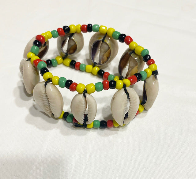 Cowry Shells And Beads Bracelet