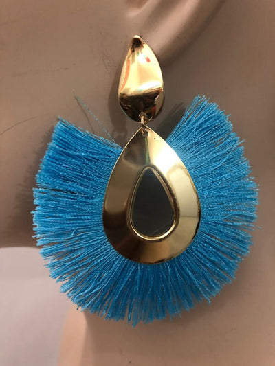 Circle Medium Fringe Earring