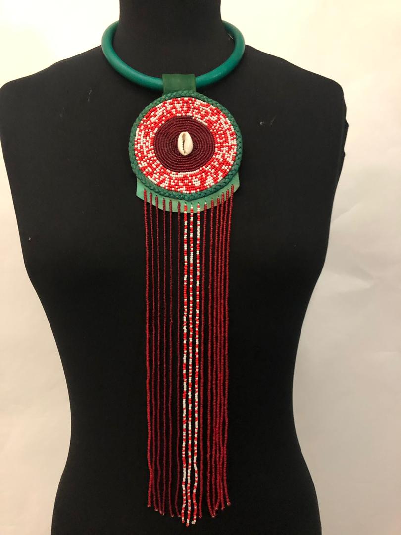 Leather One-Step Bead Necklace