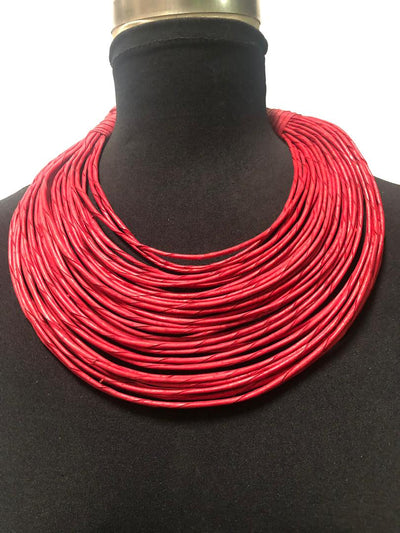 Leather Strands Medium Necklace