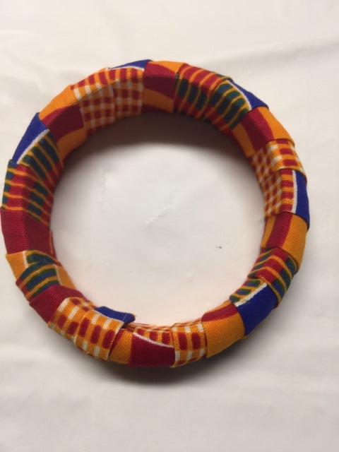 Fabric Wrap Wide Bangles