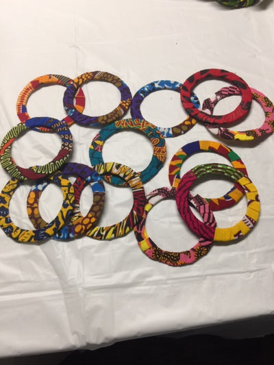 Fabric Wrap Slim Bangles