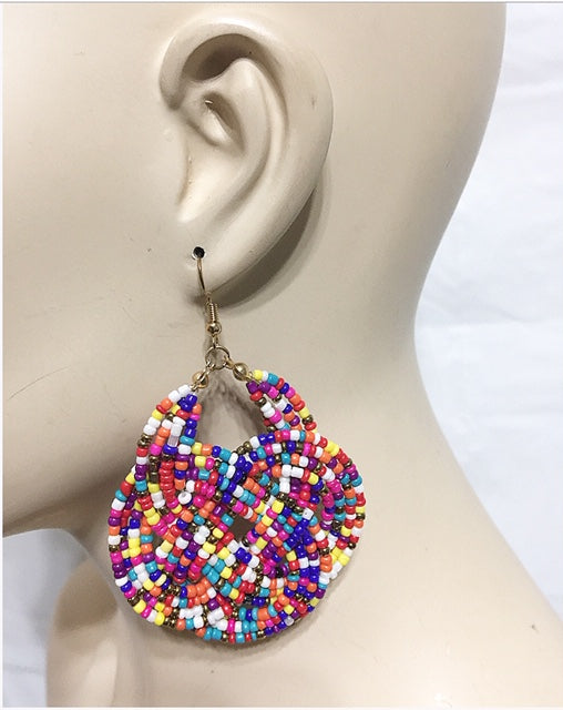 Matted Bead Earrings