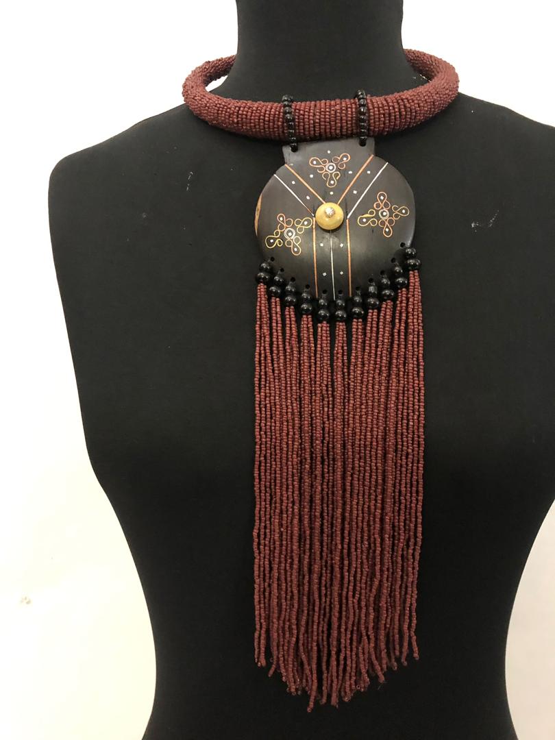 Ball Wood Bead Necklace