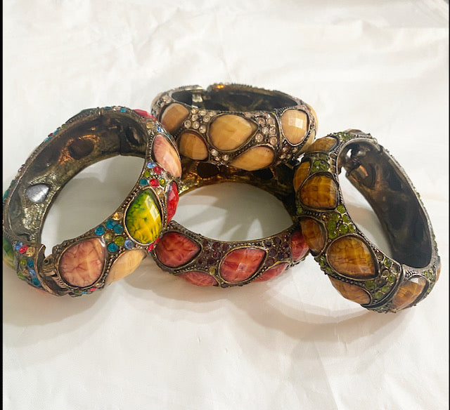 Stoned Wood Bangle