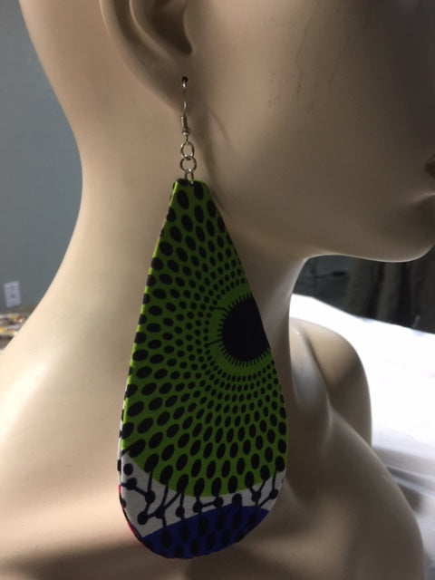 Fabric Drop Earrings