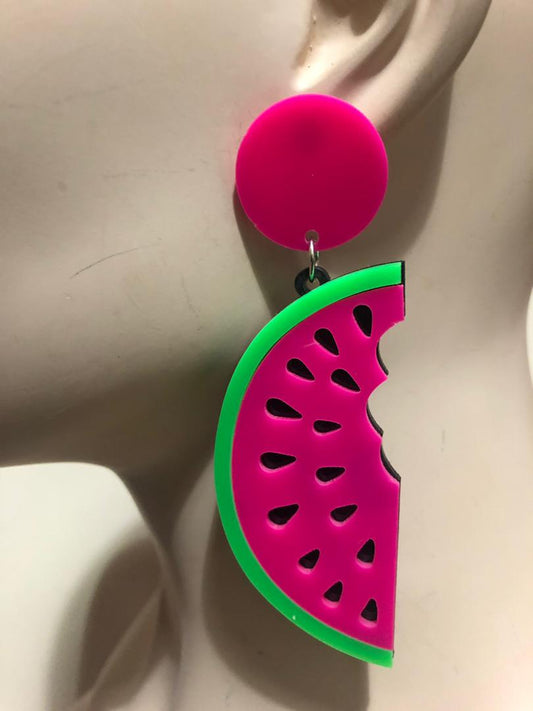 Sunny Melon Costume Earrings