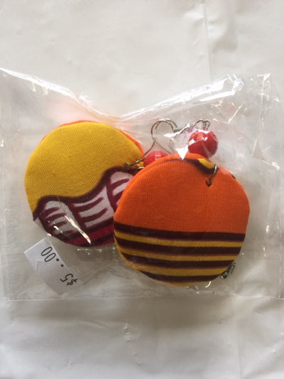 Fabric Puff Earrings