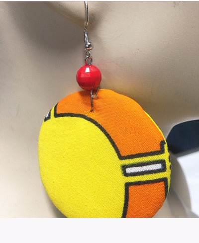 Fabric Puff Earrings