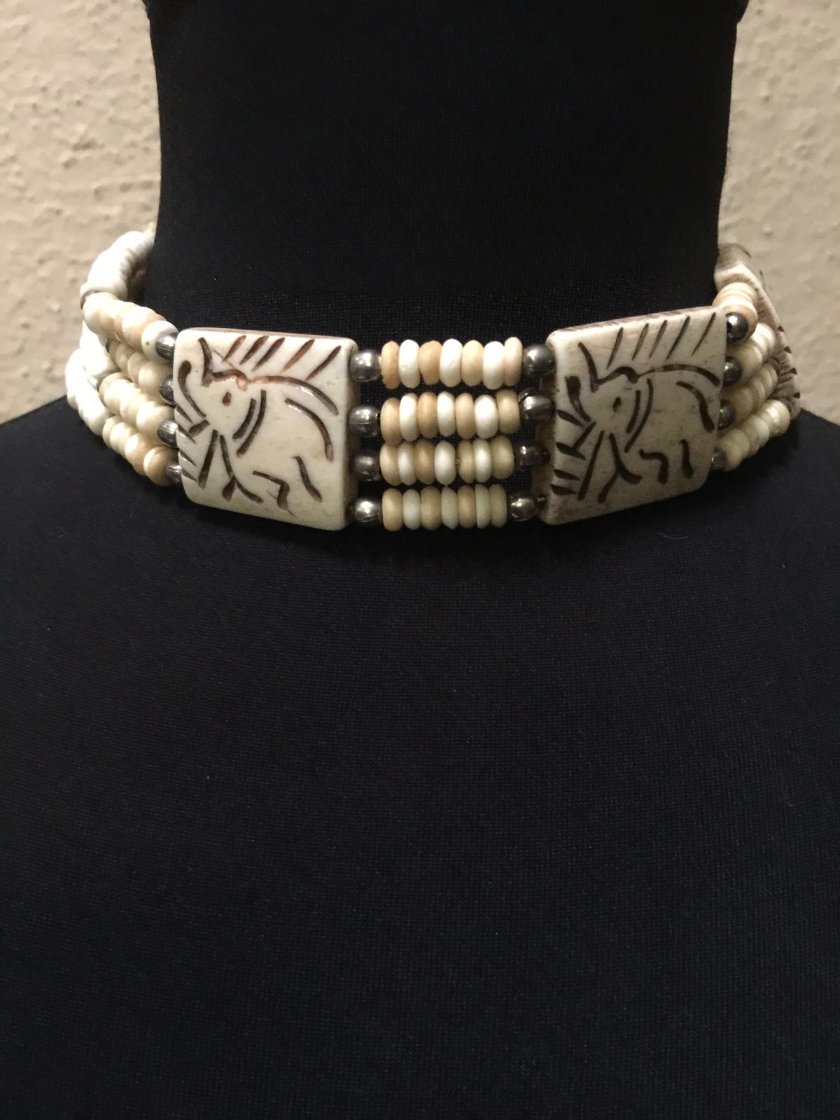 Buffalo Bone Choker Necklaces