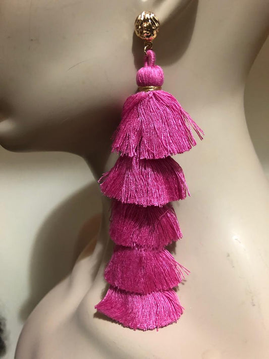 Long  Fringe Earrings