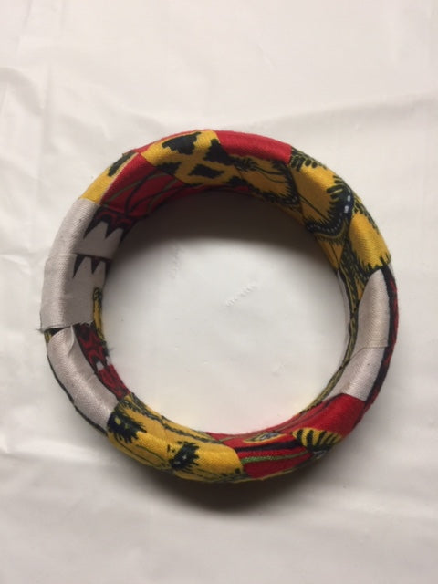 Fabric Wrap Wide Bangles